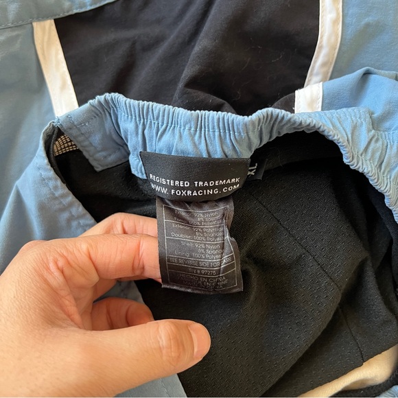 Fox Racing Padded Riding Mountain Bike Shorts Blue Black-Men’s Size XL - Picture 7 of 8